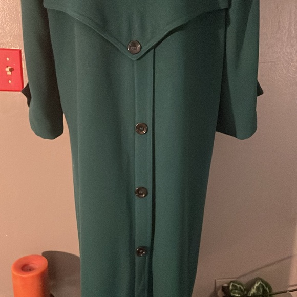 Worthington full length double breasted funnel neck wool coat 8 - Picture 7 of 11